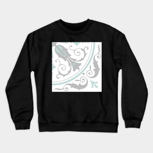 Portuguese tiles pattern. Vintage background - Victorian ceramic tile in vector Crewneck Sweatshirt